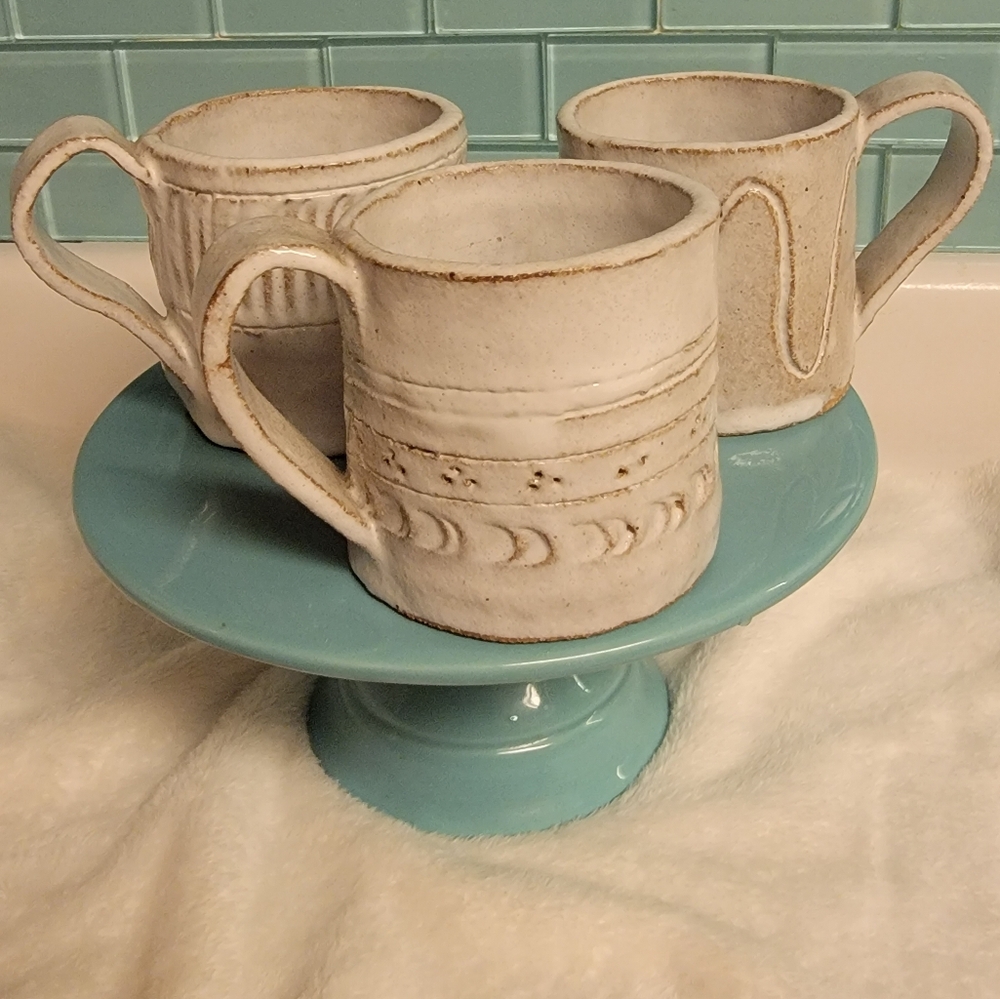 Vintage 1975 handmade mugs